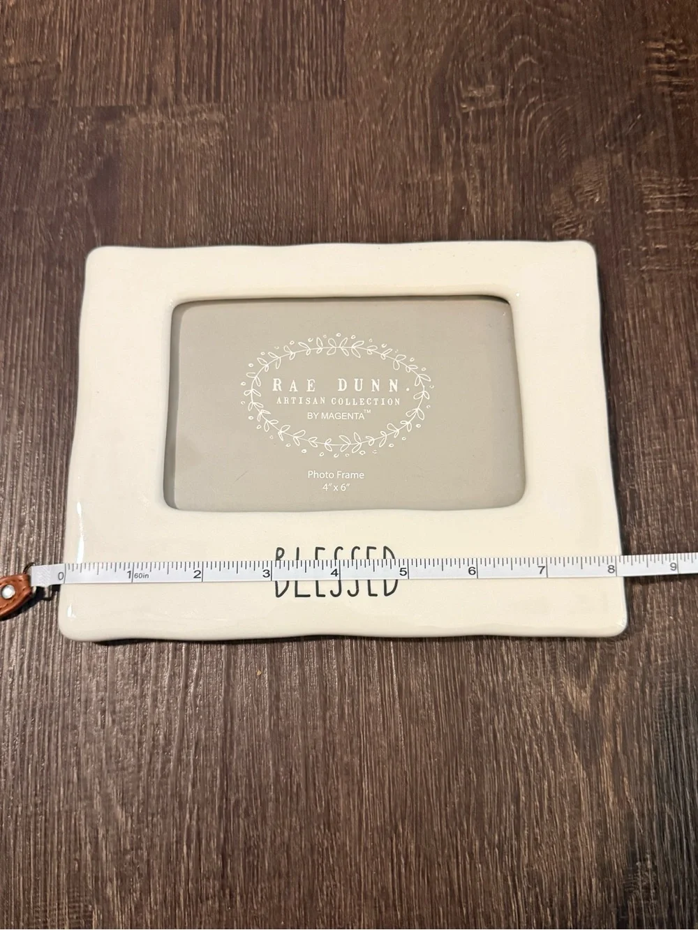 Rae Dunn Cream Ceramic Frame with 